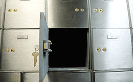 A Close-Up Of A Safe